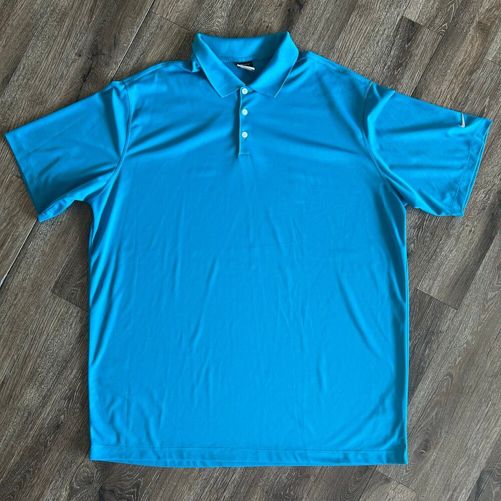 Men’s bright blue Nike golf polo size 3 XLT dry fit - Picture 2 of 9